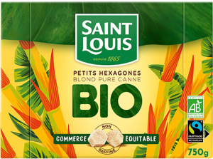 Petits hexagones pure canne bio 750g